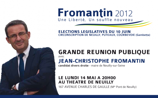 Réunion publique le 14 mai au Théatre de Neuilly